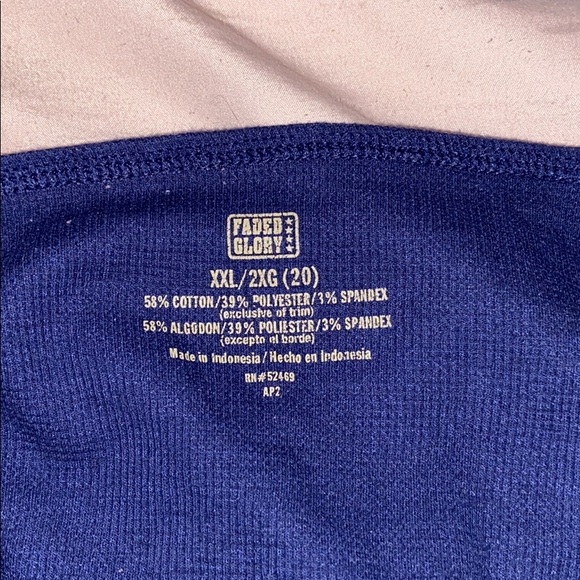 Navy Blue sleep Tank Top - Picture 5 of 7